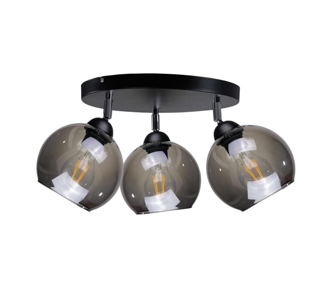Keter Lighting Bodové svítidlo UNO 3xE27/60W/230V černá 1221/22