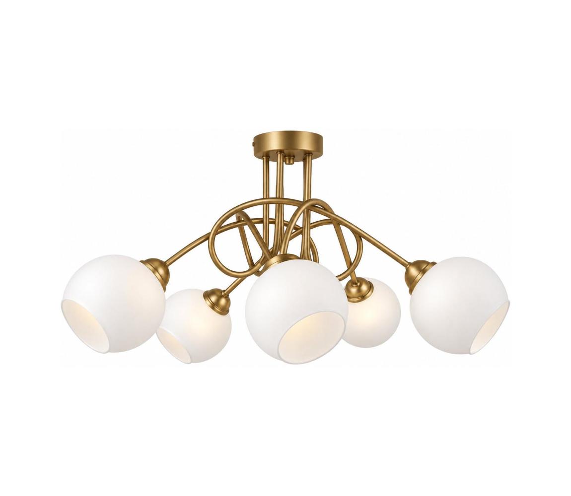Keter Lighting Přísazený lustr BAROC 5xE14/40W/230V zlatá 3572
