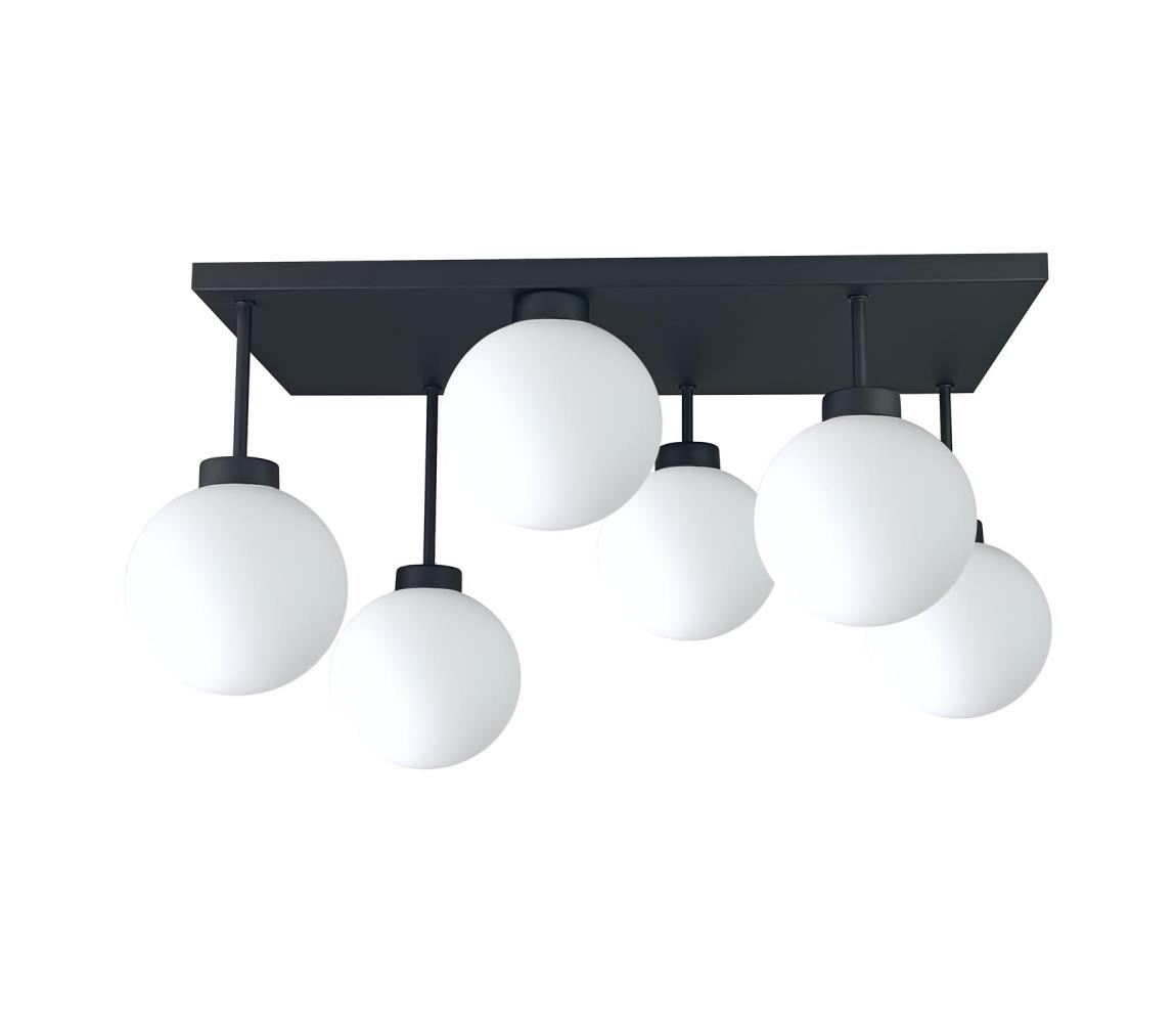 Keter Lighting Přisazený lustr DEA 6xE14/60W/230V černá/bílá 2904