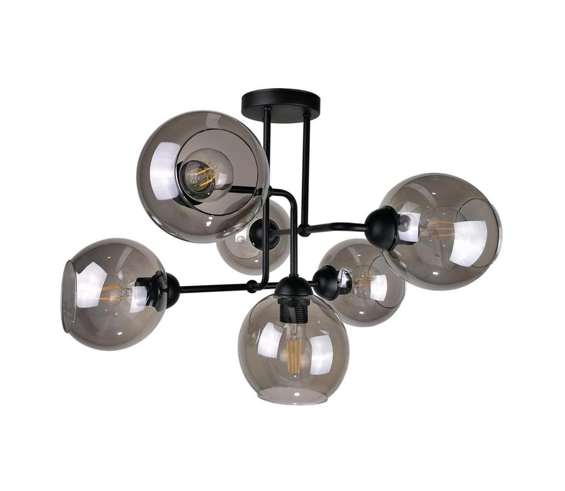 Keter Lighting Přisazený lustr OSMO 6xE27/60W/230V černá 1298/22