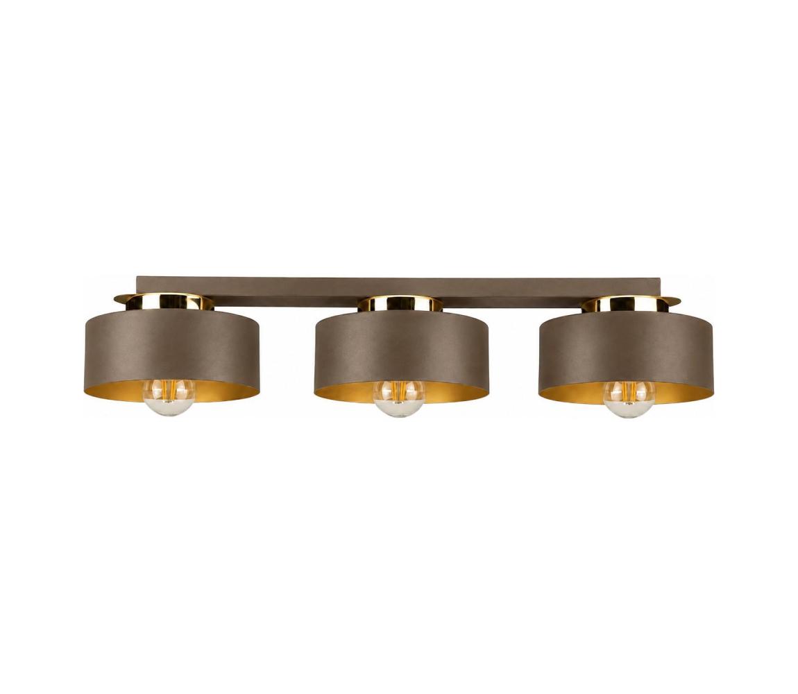 Keter Lighting Stropní svítidlo IGNIA 3xE27/60W/230V hnědá/zlatá 3730