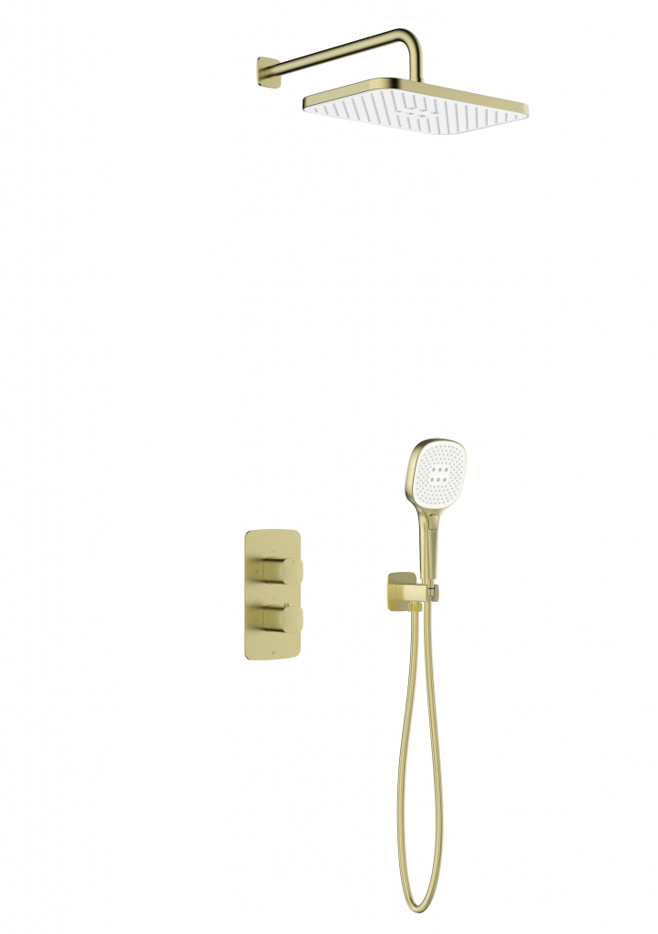 KFA Malaga sprchový set, termostatický, podomítkový, PVD brushed gold 5759-501-31