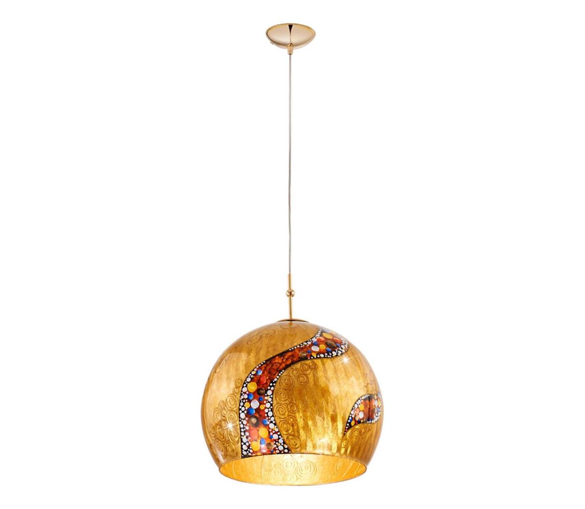 Kolarz 0392.31L.3.Ki.Au - Lustr na lanku LUNA 1xE27/60W/230V 24K zlato 0392.31L.3.Ki.Au