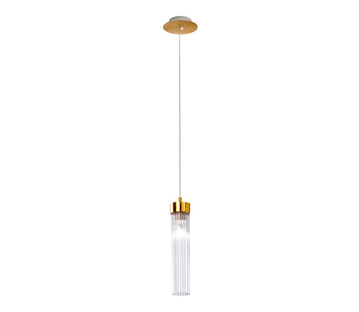 Kolarz 6009.30130 - Lustr na lanku RAGGIO 1xE14/25W/230V 24K zlato 6009.30130