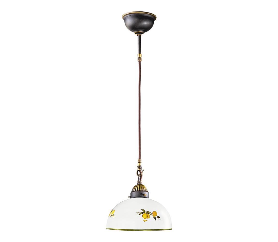 Kolarz 731.30.129 - Lustr na lanku NONNA 1xE27/75W/230V pr. 30 cm citrony 731.30.129