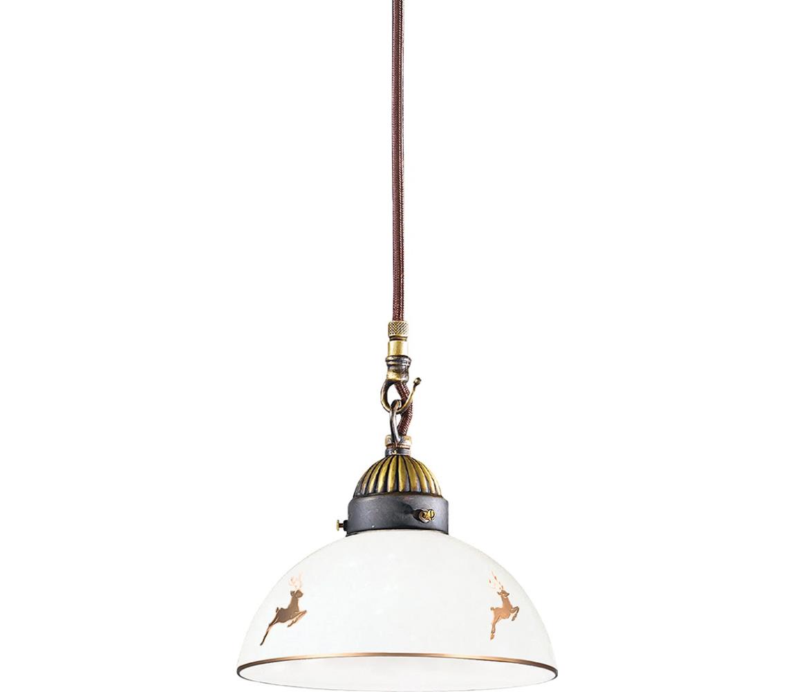 Kolarz 731.30.150-Lustr na lanku NONNA 1xE27/75W/230V pr. 20 cm jeleni rose gold 731.30.150