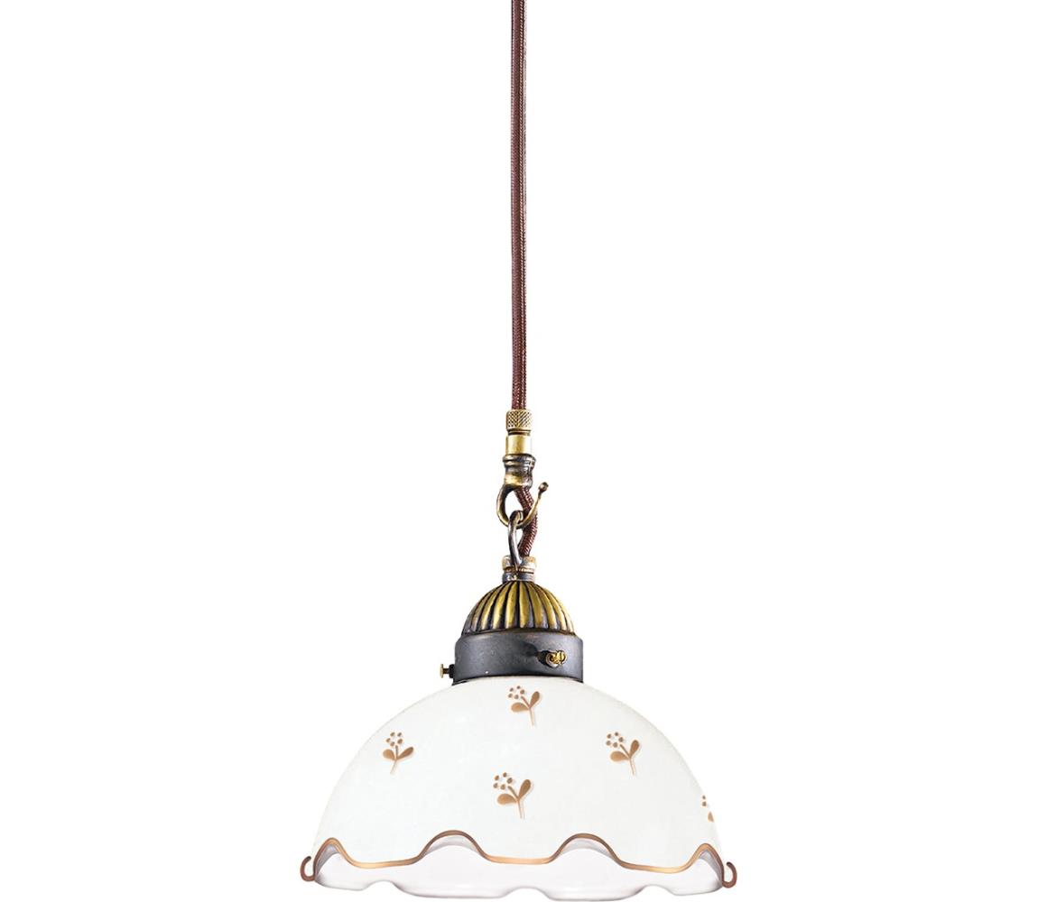 Kolarz 731.30.160- Lustr na lanku NONNA 1xE27/75W/230V pr. 20 cm květ. rose gold 731.30.160