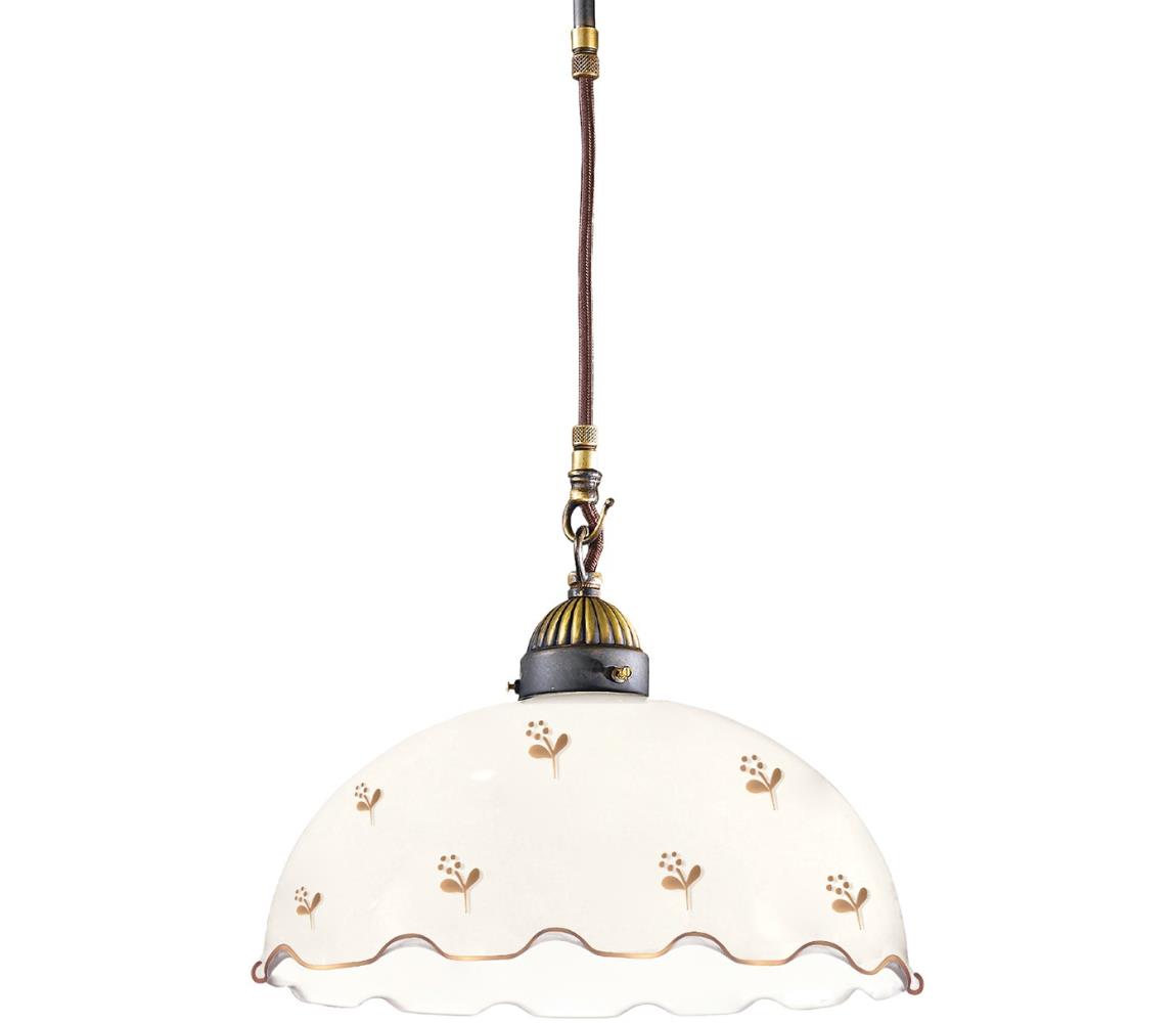Kolarz 731.30.161- Lustr na lanku NONNA 1xE27/75W/230V pr. 30 cm květ. rose gold 731.30.161