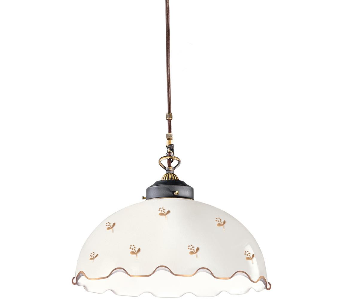 Kolarz 731.32.162- Lustr na lanku NONNA 1xE27/75W/230V pr. 36 cm květ. rose gold 731.32.162
