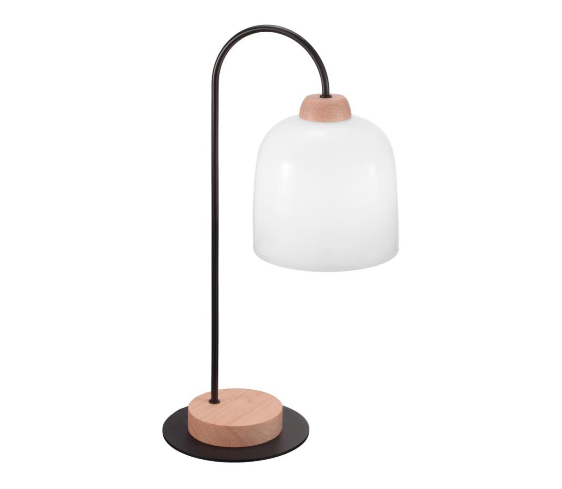 Kolarz A1352.71.W - Stolní lampa NONNA 1xE27/60W/230V dub/bílá A1352.71.W