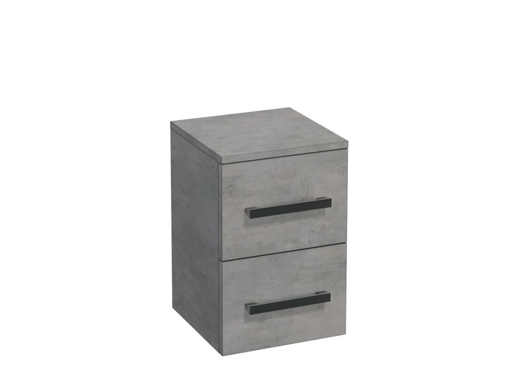 Koupelnová skříňka nízká Naturel Cube 32,5x51x33 cm beton mat CUBE2N32BE CUBE2N32BE