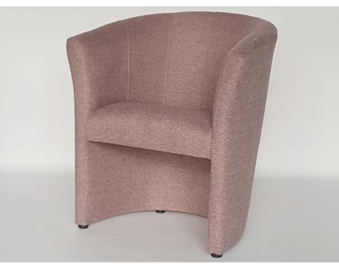 Křeslo Boston, starorůžová látka