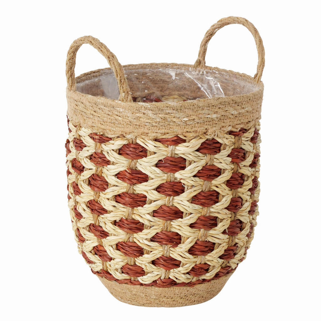 KVĚTINÁČ přírodní materiály, 24/24/34 cm 1