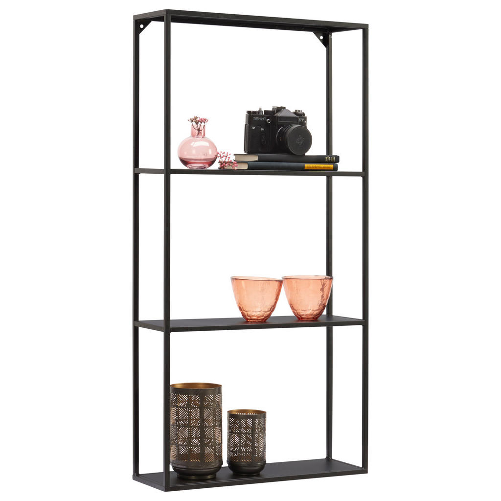 Landscape NÁSTĚNNÝ REGÁL, černá 1