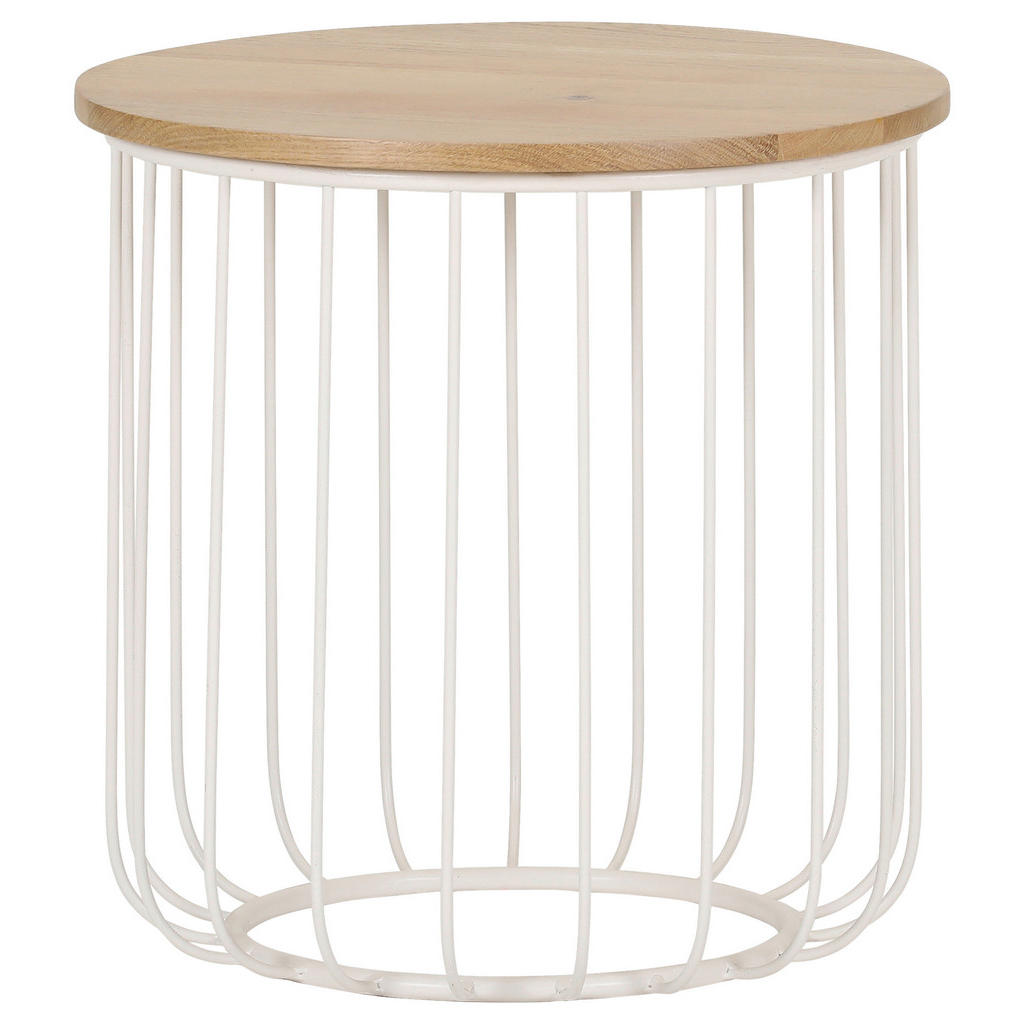 Landscape ODKLÁDACÍ STOLEK, dub, bílá, barvy dubu 1