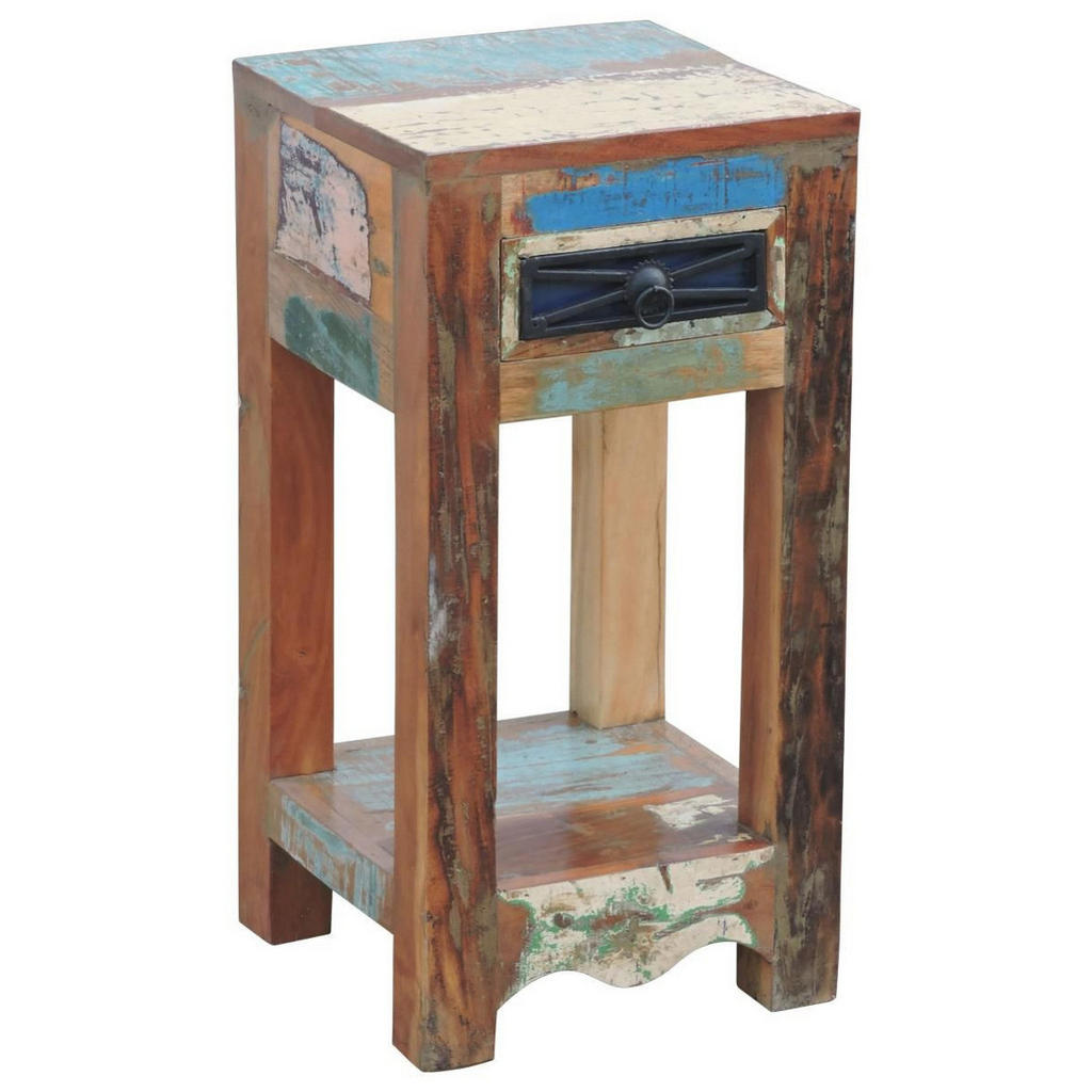 Landscape ODKLÁDACÍ STOLEK, staré dřevo, vícebarevná