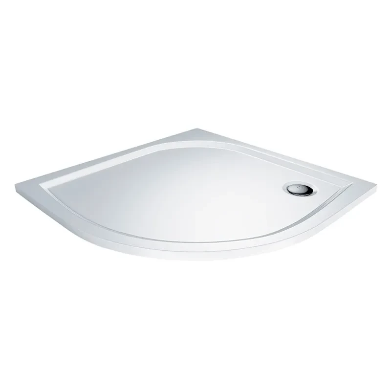 LaVilla sprchová vanička AIDA čtvrtkruh  900 x  900 x 30  R550 bílá BEZ nožiček CV05M