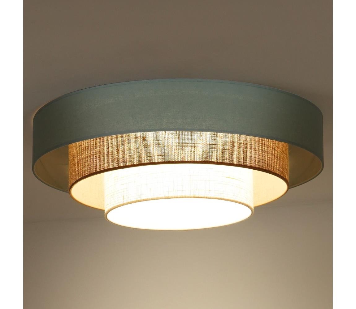 -LED Stropní svítidlo LUNETA LED/26W/230V pr. 60 cm 4000K tyrkysová/béžová 606240