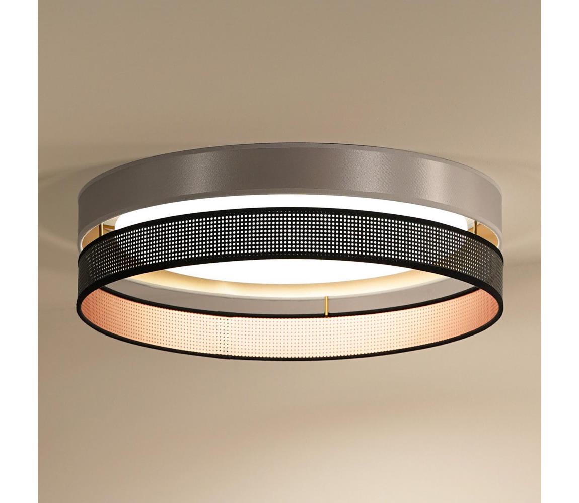 -LED Stropní svítidlo ROLLER DUO SH. LED/24W/230V pr. 45 cm stříbrná/černá 604192