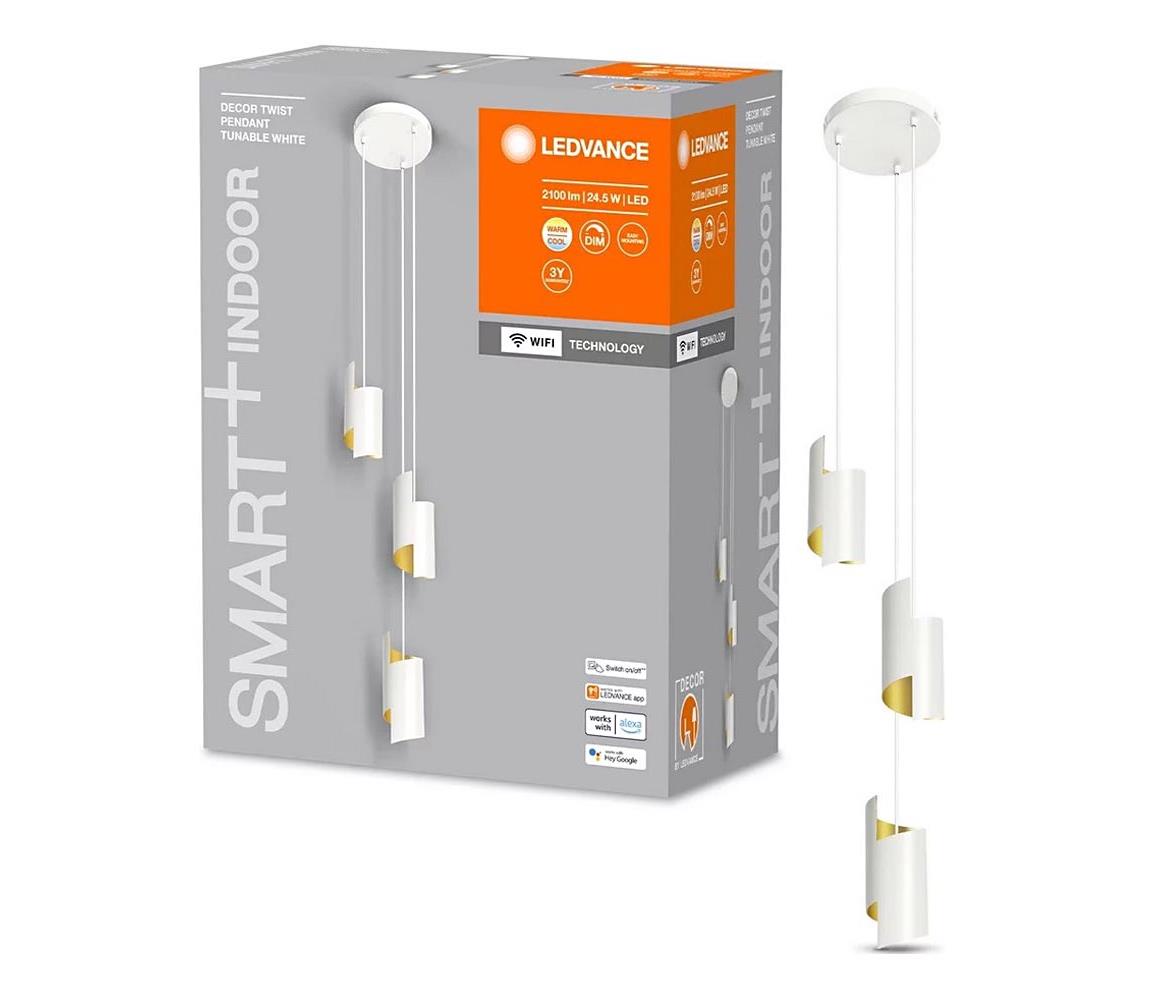 Ledvance - LED Stmívatelný lustr na lanku SMART+ DECOR 3xLED/8W/230V bílá Wi-Fi 4058075757448