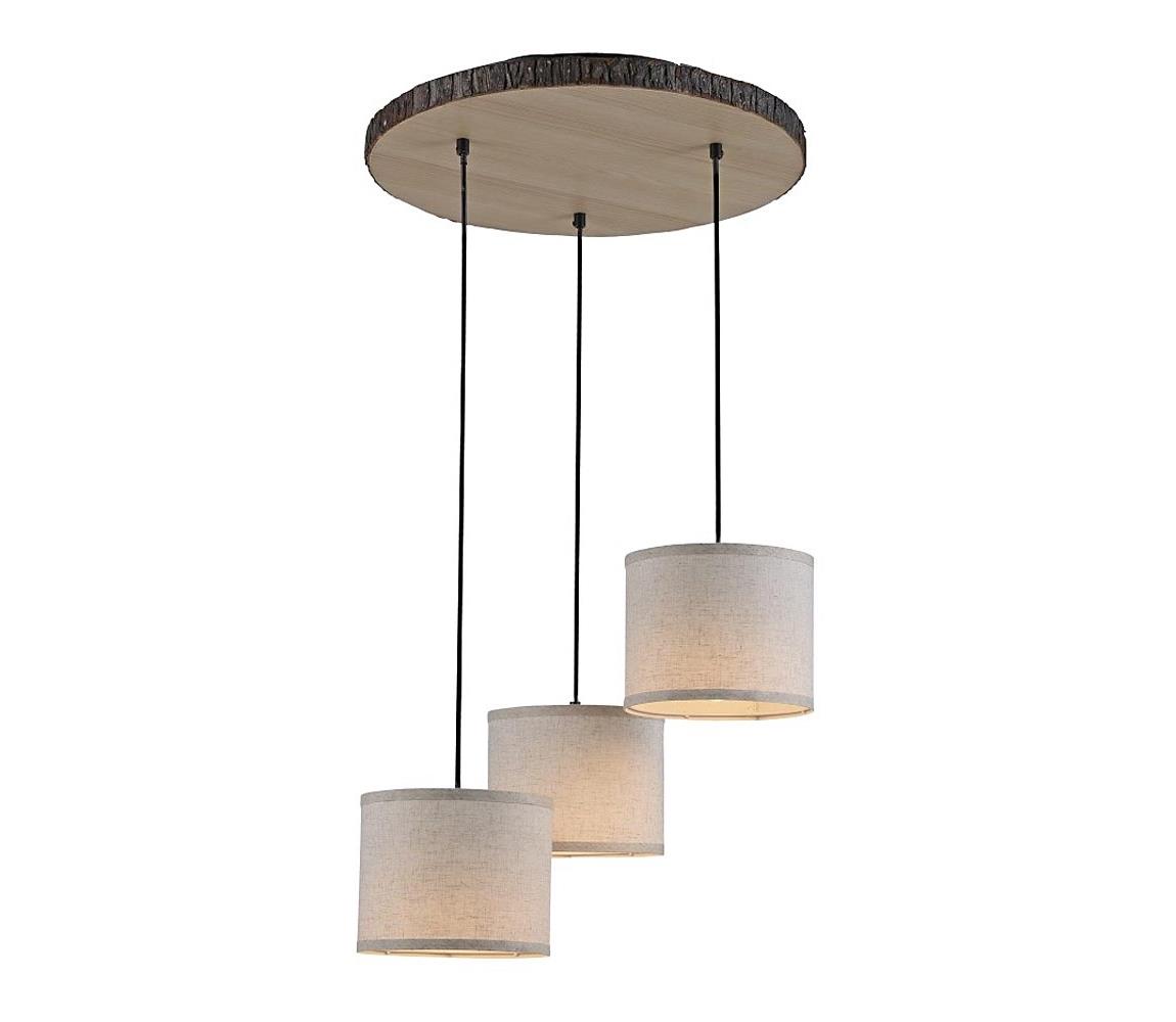 Leuchten Direkt 11236-79 - Lustr na lanku BARK 3xE27/40W/230V 11236-79