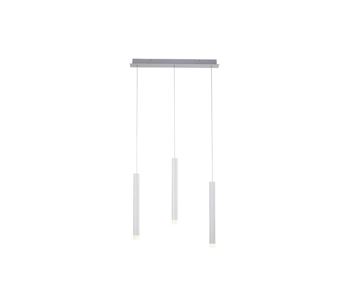 Leuchten Direkt 15203-95 - LED Lustr na lanku BRUNO 3xLED/4,8W/230V bílá 15203-95