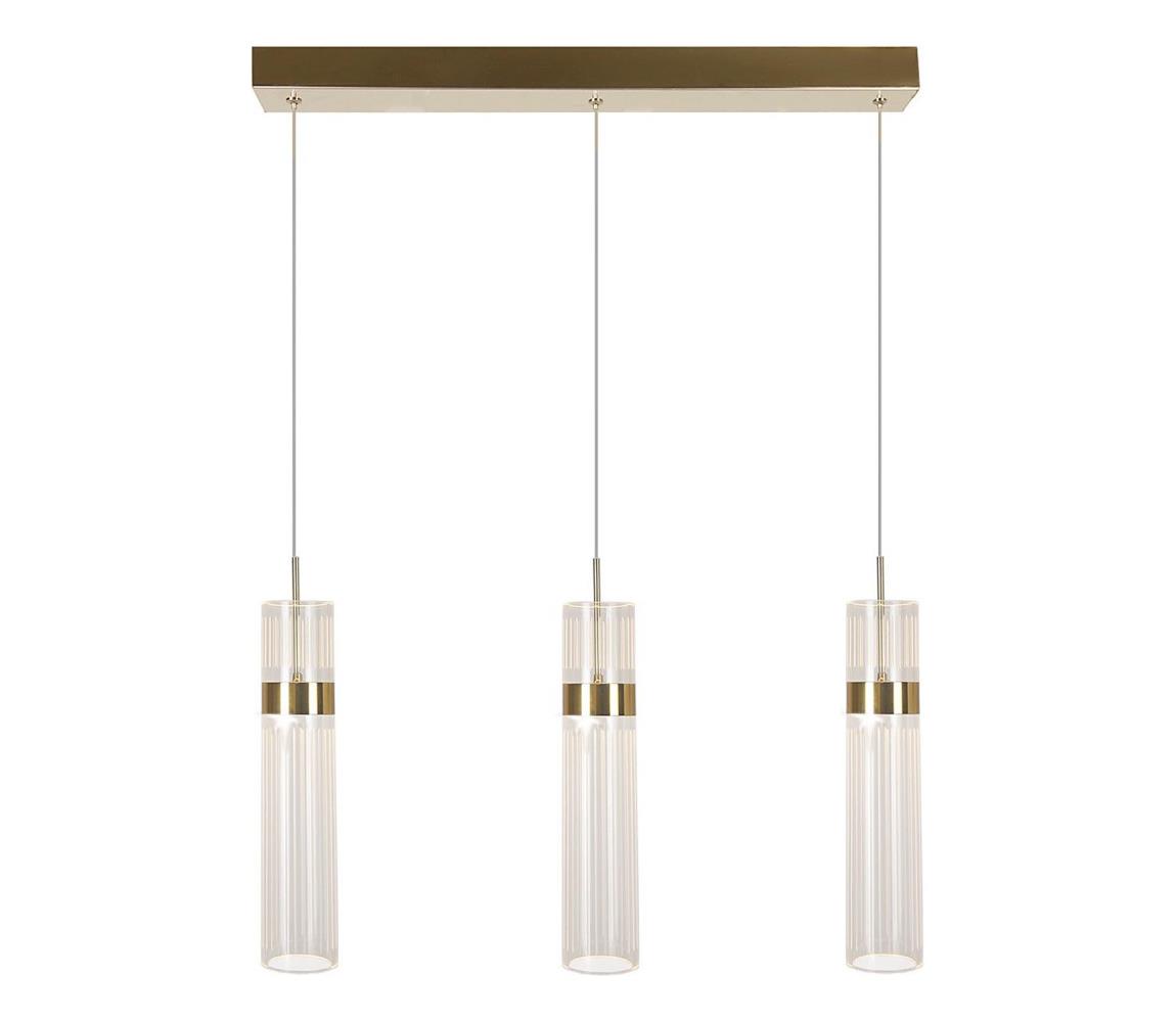Light Prestige LED Lustr na lanku AMBIENTE 3xLED/6W/230V 3000/4000/6000K zlatá LP-1510/3L GD