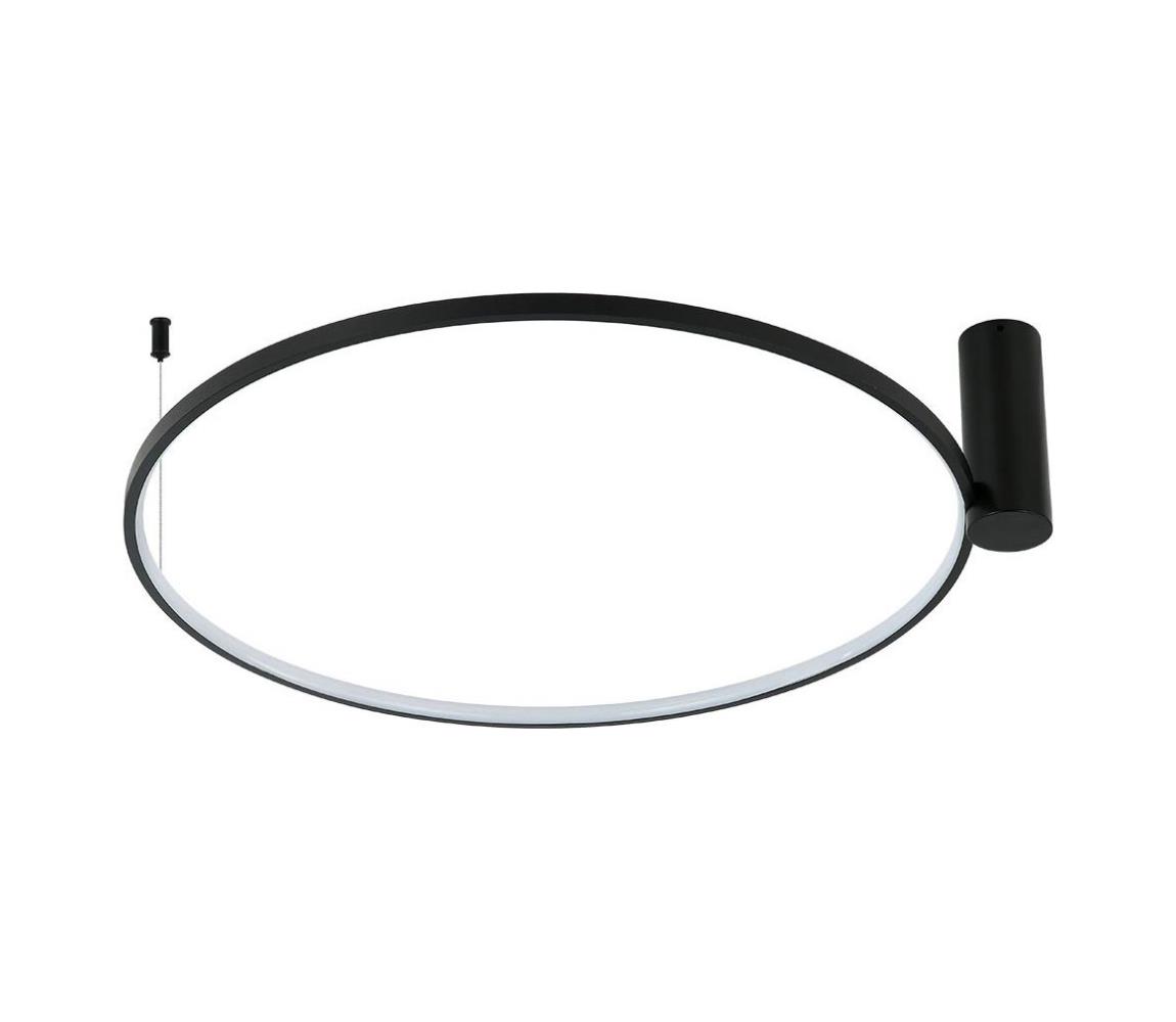 Light Prestige LED Stropní svítidlo RING S LED/34W/230V 3000/4000/6000K pr. 60 cm černá LP-909/1C S BK CCT