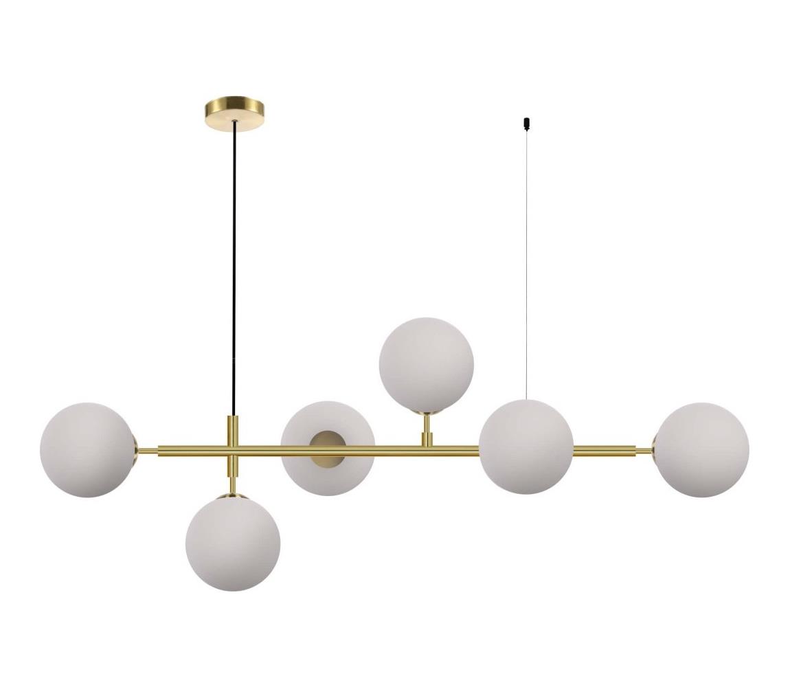 Light Prestige Lustr na lanku ALISA 6xE14/40W/230V zlatá LP-005/6P WH