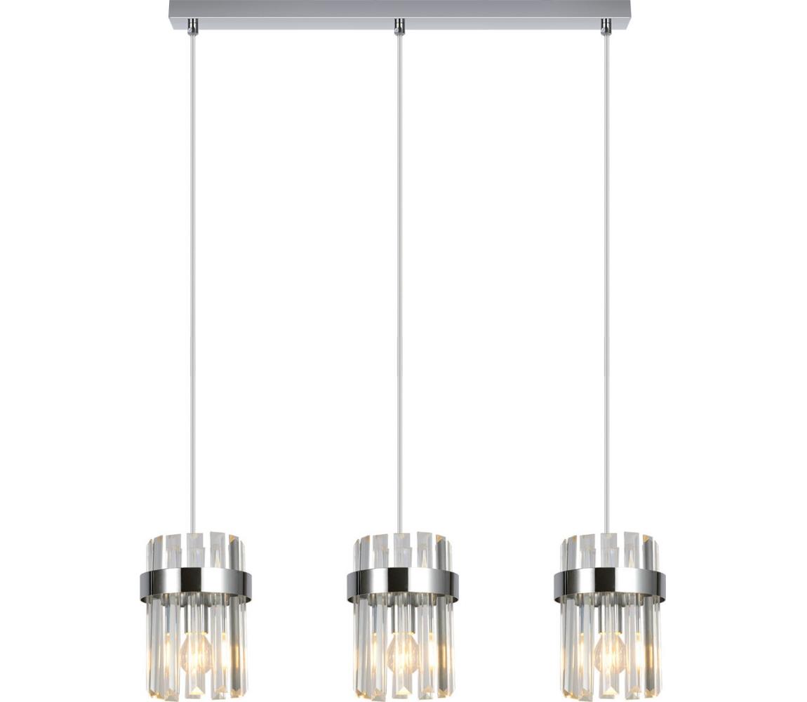 Light Prestige Lustr na lanku VETRO 3xE14/10W/230V lesklý chrom LP-2910/3L CH