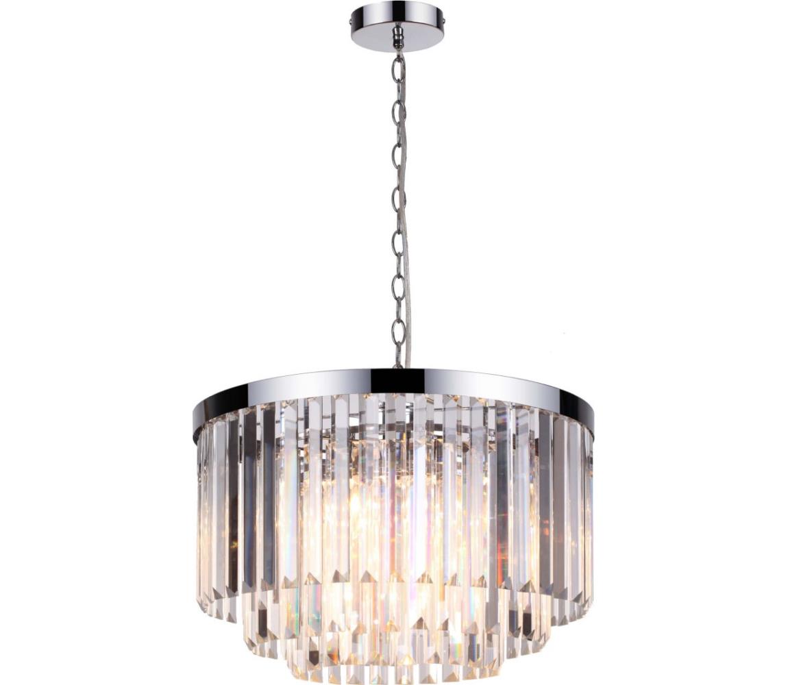 Light Prestige Lustr na řetězu VETRO 5xE14/60W/230V lesklý chrom LP-2910/5P
