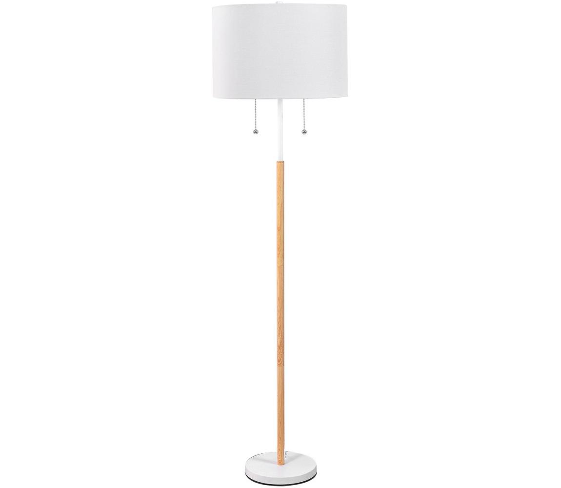 Light Prestige Stojací lampa FOGO 2xE27/15W/230V bílá/béžová LP-0304/2F WH