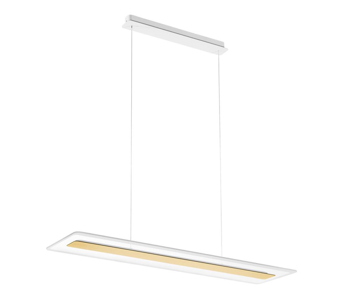 Linea Light 8939 - LED Lustr na lanku ANTILE LED/45W/230V CRI 90 bílá/zlatá 8939