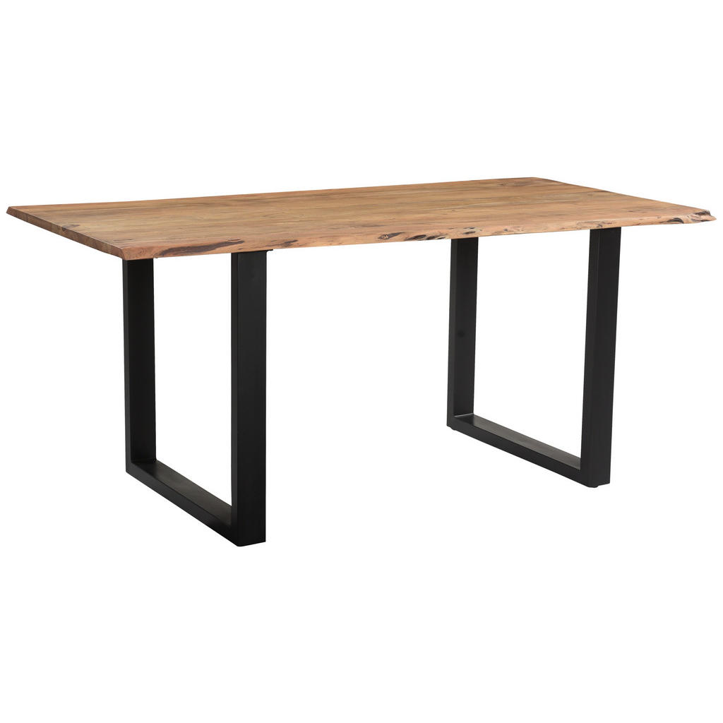 Linea Natura JÍDELNÍ STŮL, akácie, černá, barvy akácie, 160/85/76 cm