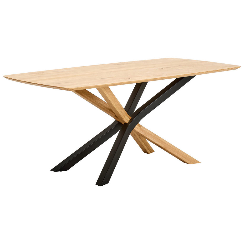 Linea Natura JÍDELNÍ STŮL, dub, černá, barvy dubu, 180/90/75 cm