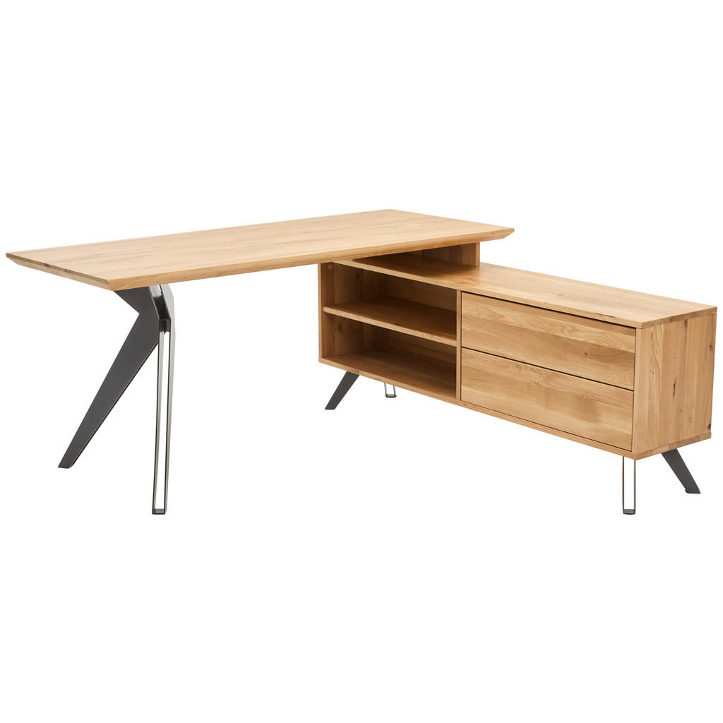 Linea Natura ROHOVÝ PSACÍ STŮL, barvy dubu, 160/160/75 cm