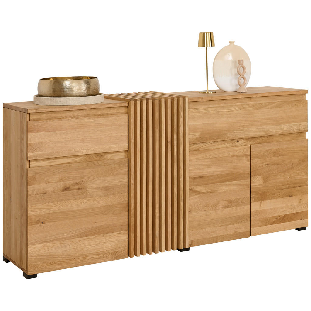 Linea Natura ŠIROKÁ KOMODA, dub, barvy dubu, 188.8/86.5/44 cm