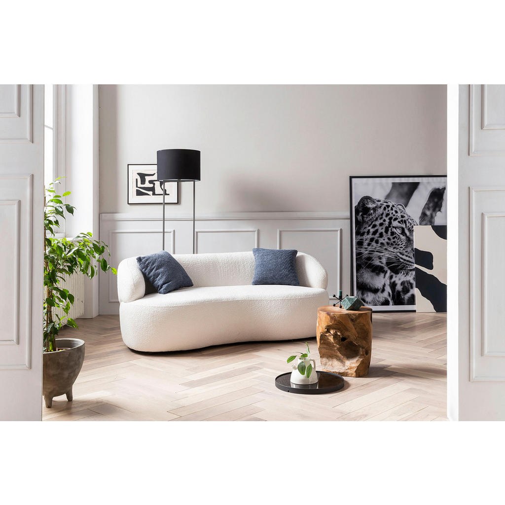 Livetastic DVOUMÍSTNÁ POHOVKA, textil, bílá