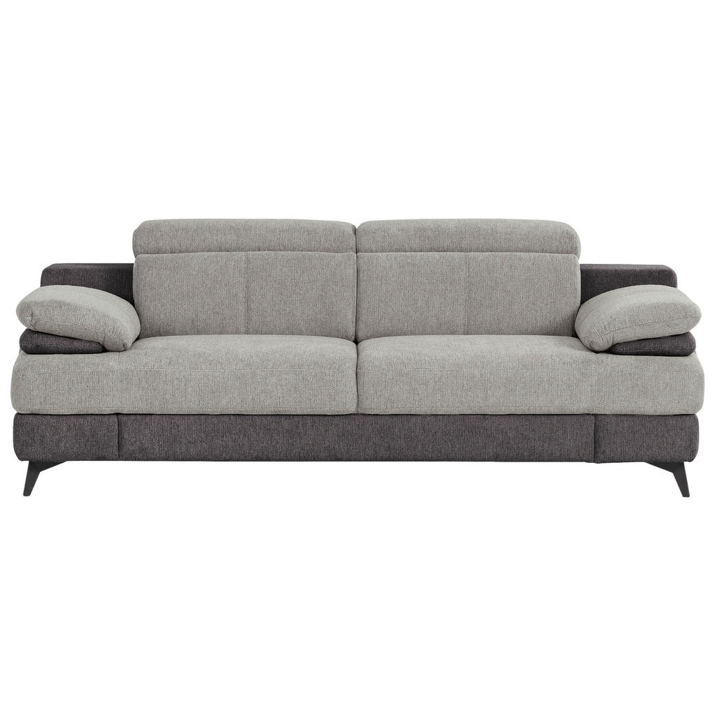 Livetastic DVOUMÍSTNÁ POHOVKA, textil, tmavě šedá, světle šedá