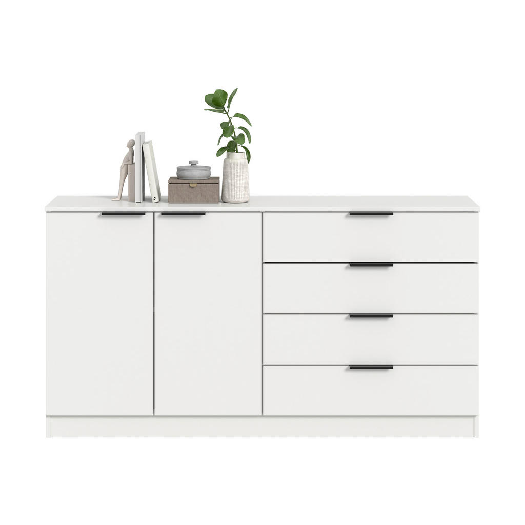 Livetastic KOMODA, bílá, 148/80/35 cm