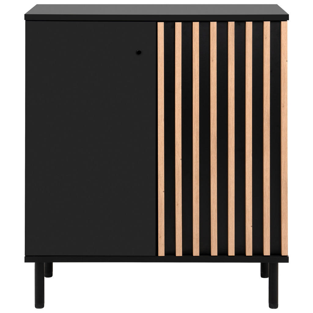 Livetastic KOMODA, černá, dub artisan, 80/90/40 cm