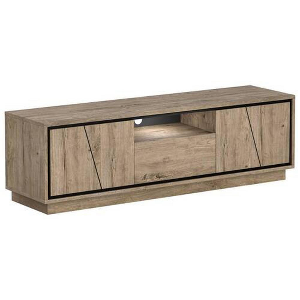Livetastic KOMODA POD TELEVIZI, koňaková, 190/58/50 cm