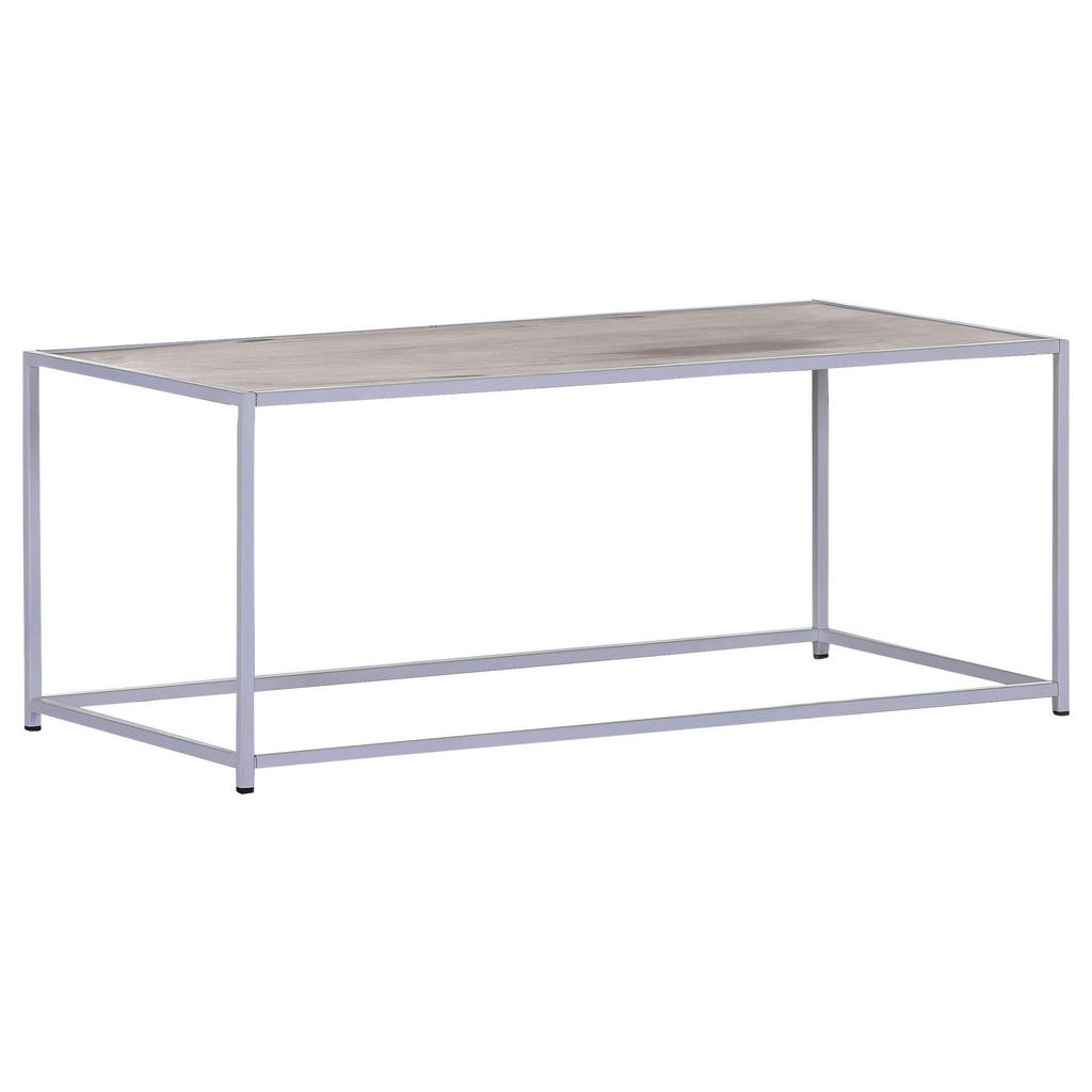 Livetastic KONFERENČNÍ STOLEK, bílá, dřevo, kov, 100/50/40 cm