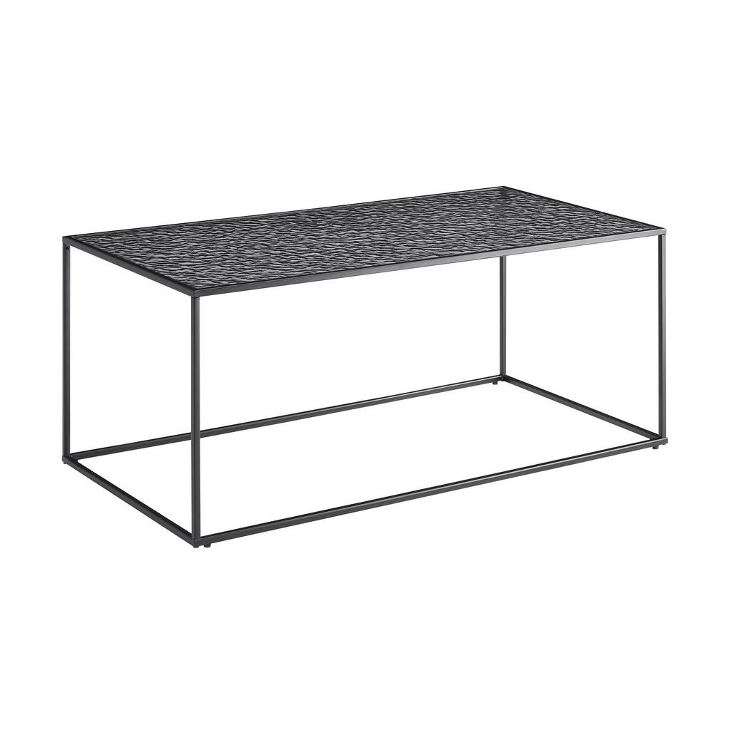 Livetastic KONFERENČNÍ STOLEK, černá, kov, sklo, 110/55/45 cm