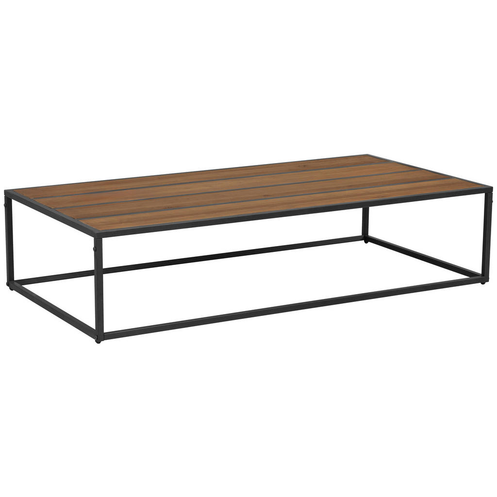 Livetastic KONFERENČNÍ STOLEK, přírodní barvy, černá, dřevo, kov, 115/27/60 cm
