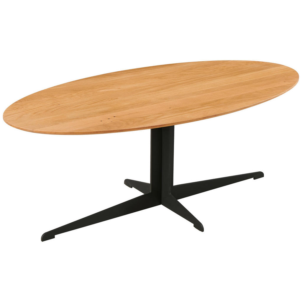 Livetastic KONFERENČNÍ STOLEK, přírodní barvy, černá, dřevo, kov, 120/60/44,5 cm
