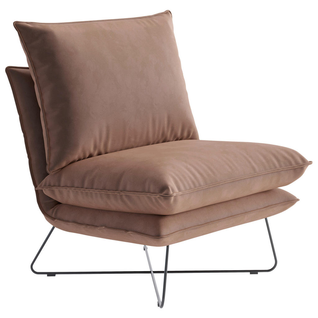 Livetastic KŘESLO 1 ks, textil, světle hnědá