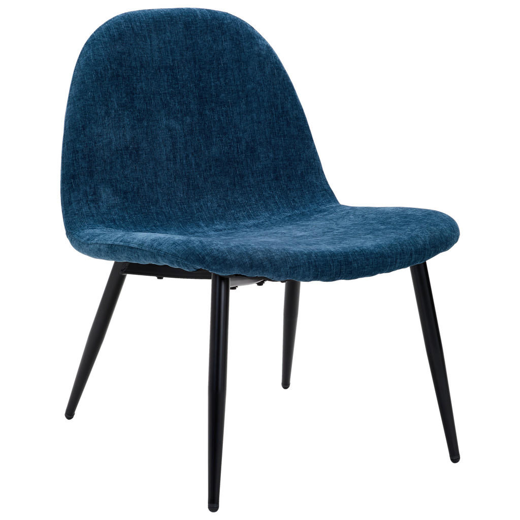 Livetastic KŘESLO, dřevo, kov, textil, modrá, černá 1