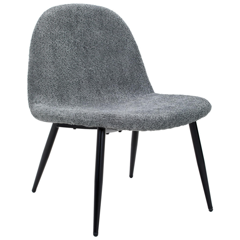 Livetastic KŘESLO, dřevo, kov, textil, šedá, černá