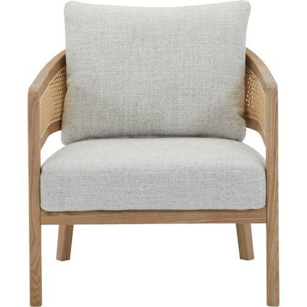 Livetastic KŘESLO, dřevo, textil, světle šedá